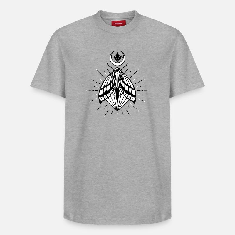 Papillon lune cristal diamant luciole - T-shirt unisexe décontracté en coton Supima – de SPREAD - gris chiné