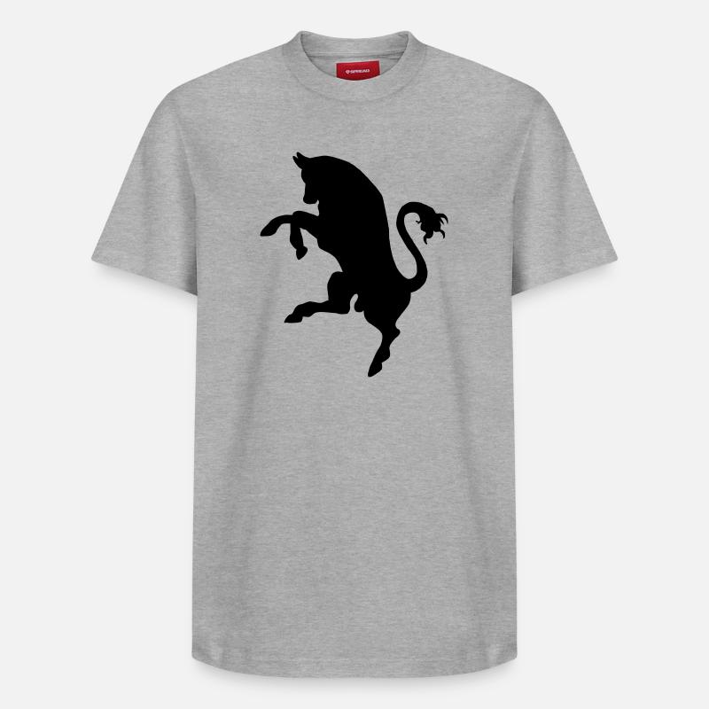 Bulle, Bulle - Relaxed Unisex Supima Cotton T-Shirt – von SPREAD - Grau meliert