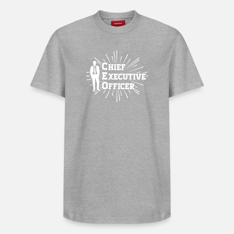 PDG - Chief Executive Officer - T-shirt unisexe décontracté en coton Supima – de SPREAD - gris chiné