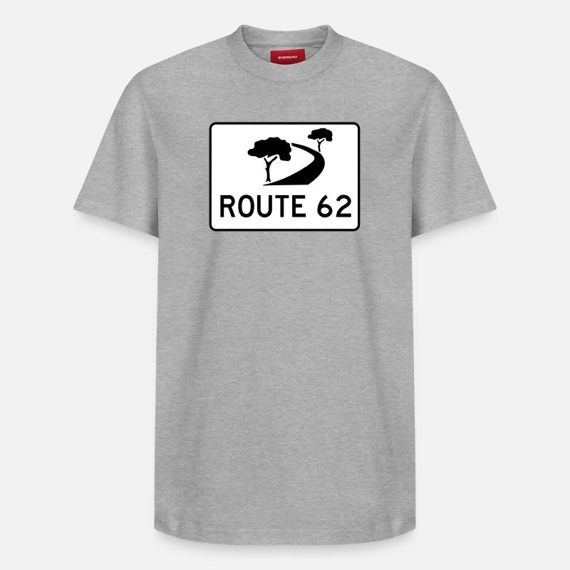 route des jardins - T-shirt unisexe décontracté en coton Supima – de SPREAD - gris chiné