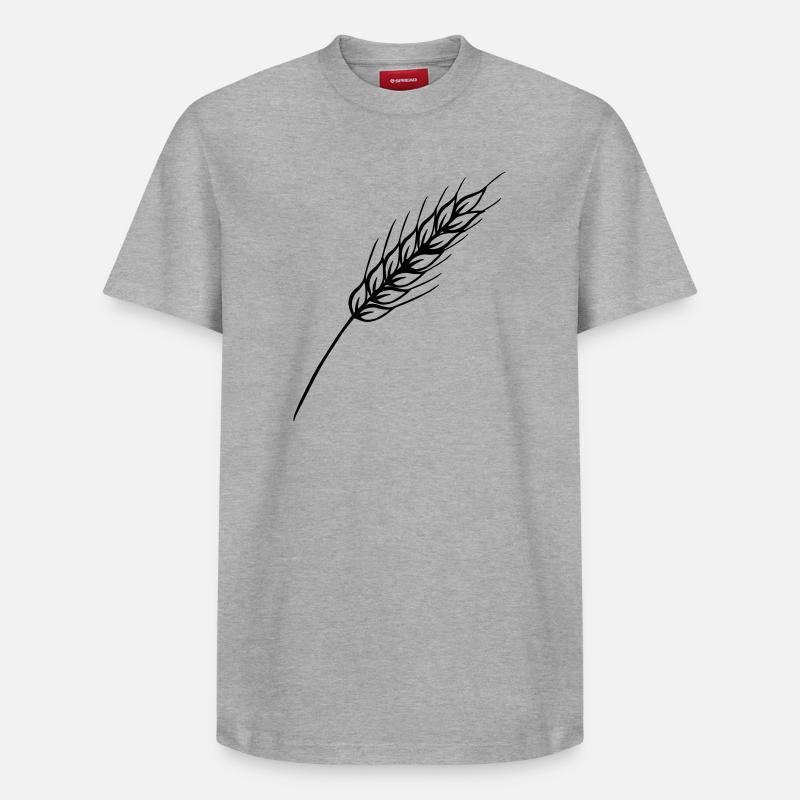 Fine grain stalk - Relaxed Unisex Supima Cotton T-Shirt – by SPREAD - heather grey