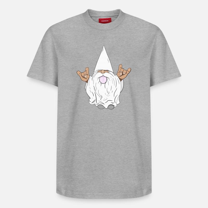 Gnome Rock - T-shirt unisexe décontracté en coton Supima – de SPREAD - gris chiné