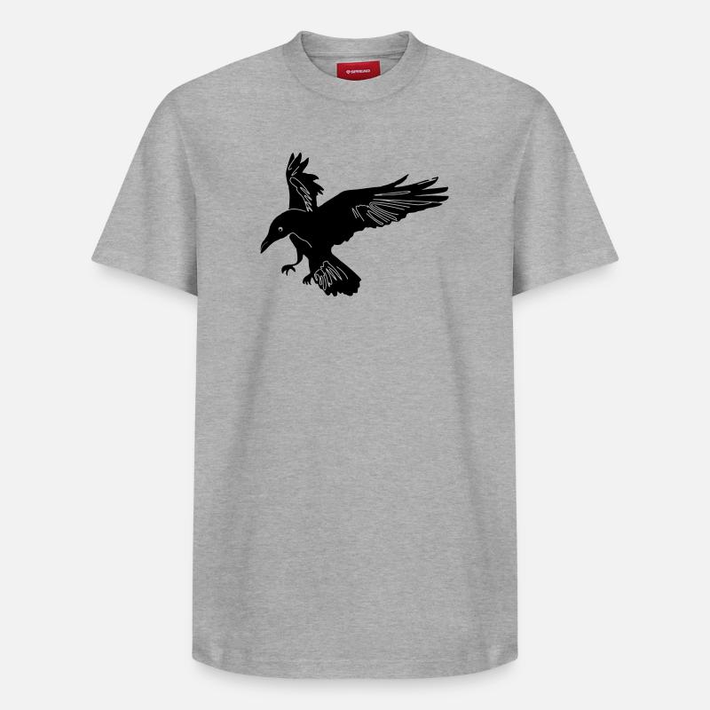 Raven Hugin - Relaxed Unisex Supima Cotton T-Shirt – by SPREAD - heather grey