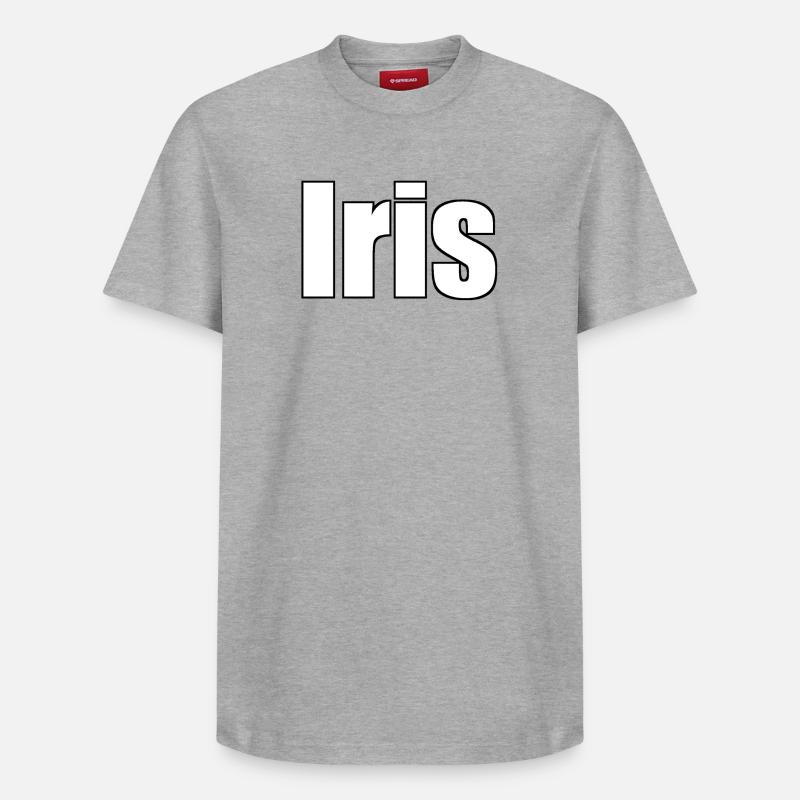Iris - Relaxed Unisex Supima Cotton T-Shirt – von SPREAD - Grau meliert