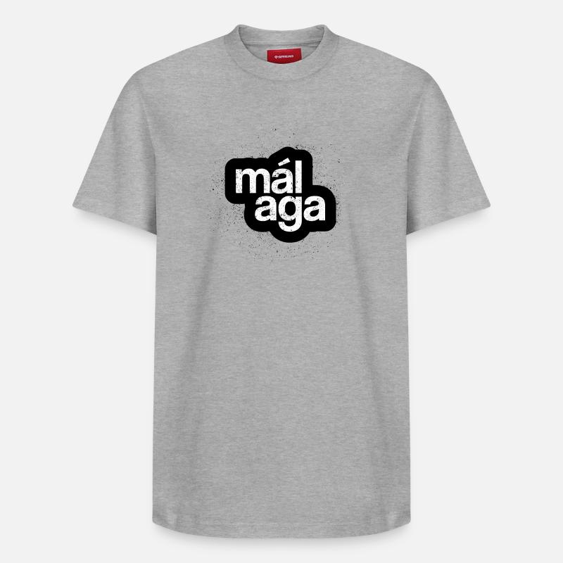 Malaga - T-shirt unisexe décontracté en coton Supima – de SPREAD - gris chiné