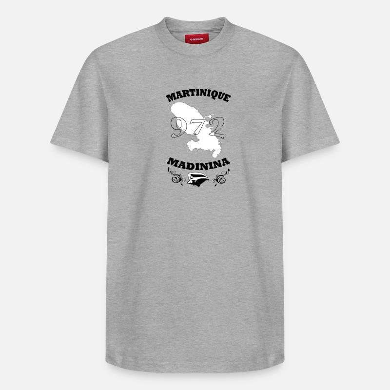 Martinique - T-shirt unisexe décontracté en coton Supima – de SPREAD - gris chiné