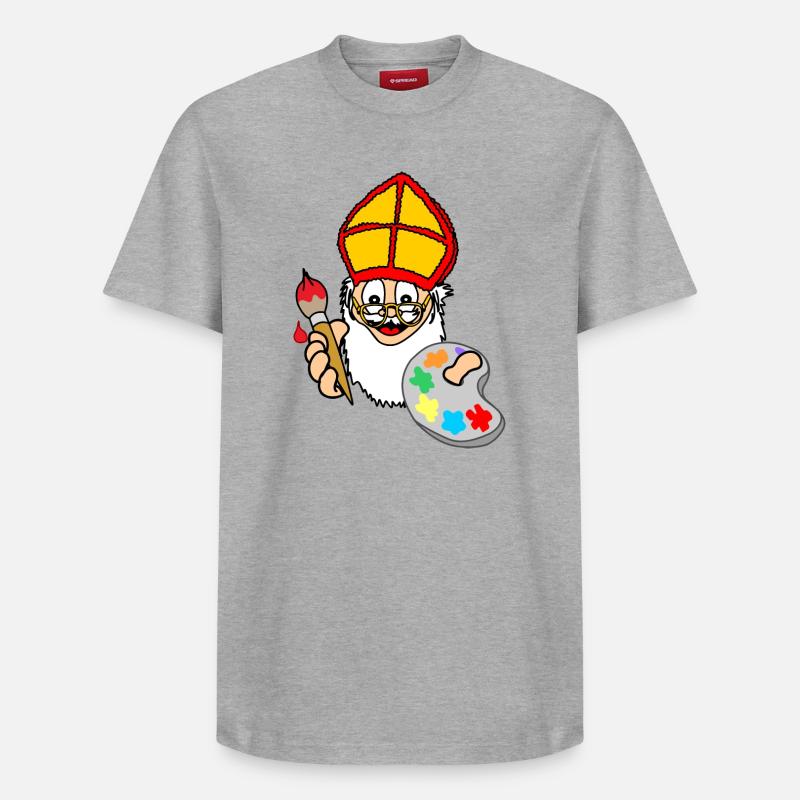 Sinterklaas-Farbe - Relaxed Unisex Supima Cotton T-Shirt – von SPREAD - Grau meliert