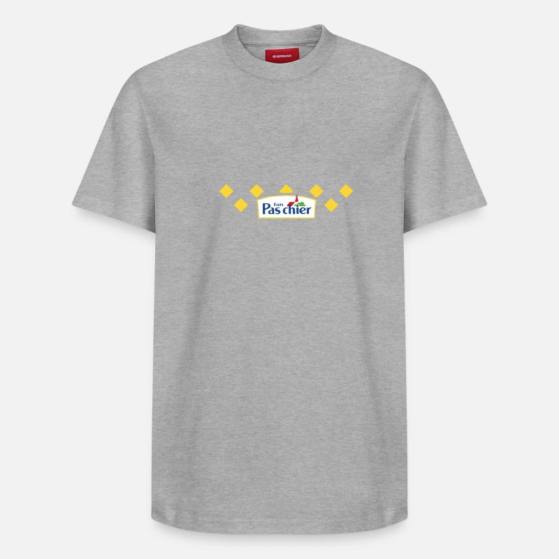 Fais pas chier - T-shirt unisexe décontracté en coton Supima – de SPREAD - gris chiné