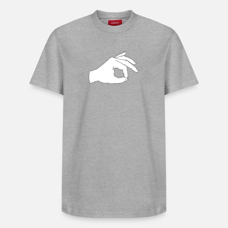 Regardez - T-shirt unisexe décontracté en coton Supima – de SPREAD - gris chiné