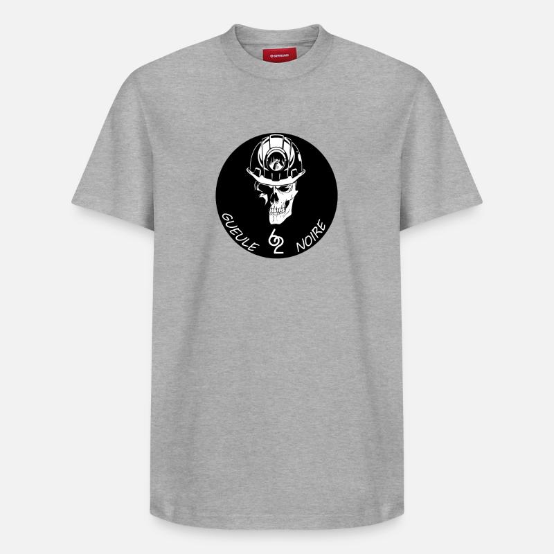 Gueule noire 62 - T-shirt unisexe décontracté en coton Supima – de SPREAD - gris chiné