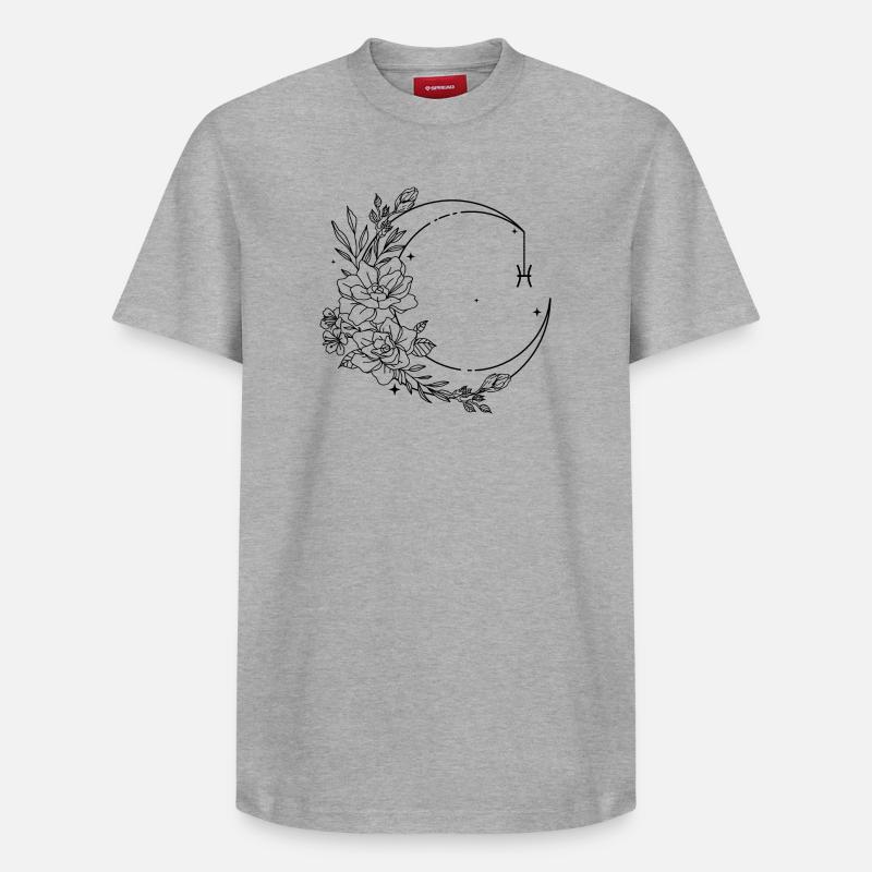 Astrologie des Poissons - T-shirt unisexe décontracté en coton Supima – de SPREAD - gris chiné