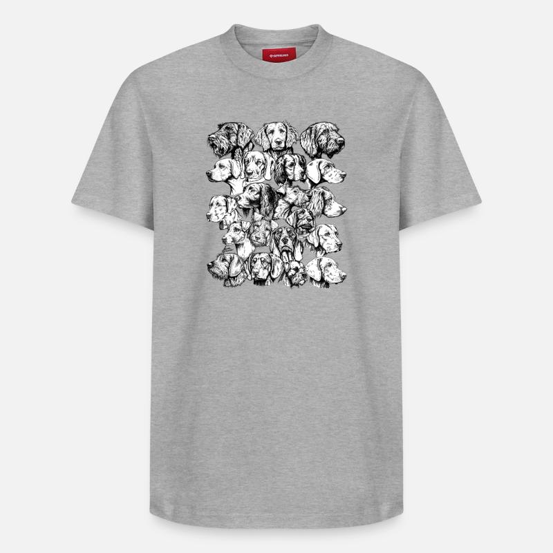 VzZP Version 1 - Relaxed Unisex Supima Cotton T-Shirt – von SPREAD - Grau meliert