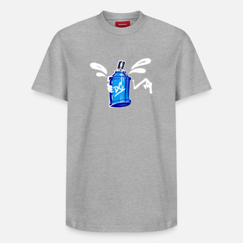 Bombe aérosol - T-shirt unisexe décontracté en coton Supima – de SPREAD - gris chiné