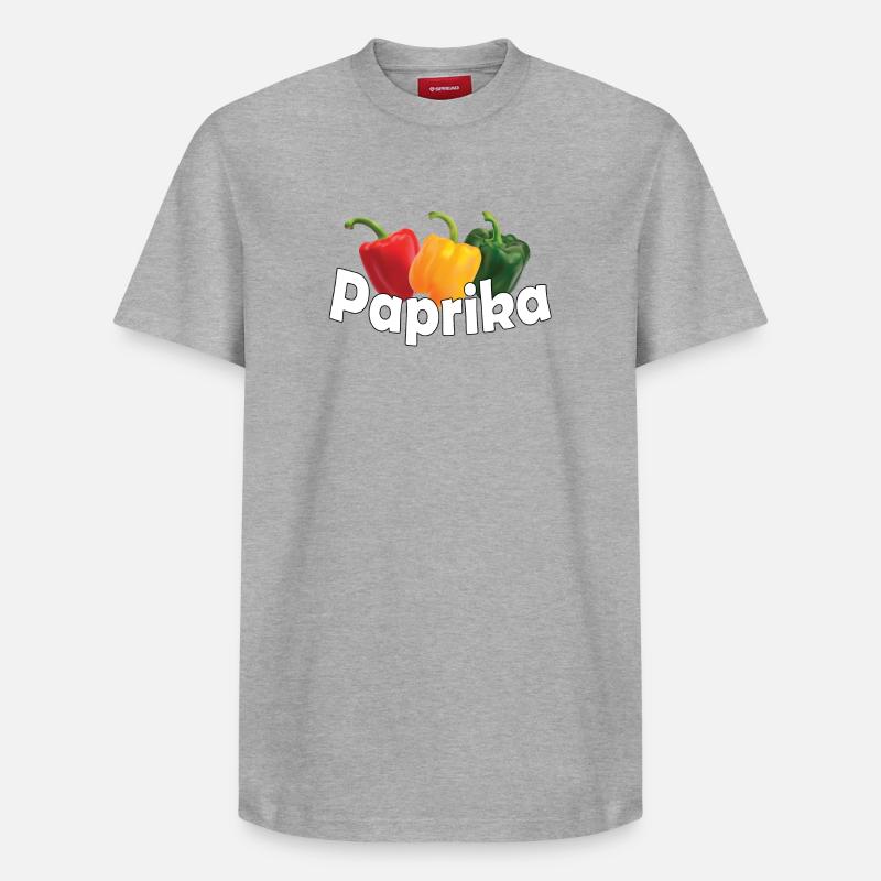 Paprika - T-shirt unisexe décontracté en coton Supima – de SPREAD - gris chiné