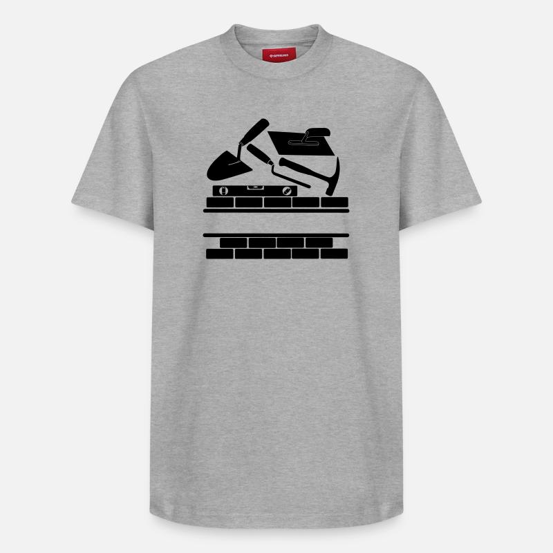 Logo de Mason - T-shirt unisexe décontracté en coton Supima – de SPREAD - gris chiné