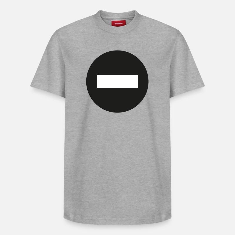 Icône moins - T-shirt unisexe décontracté en coton Supima – de SPREAD - gris chiné