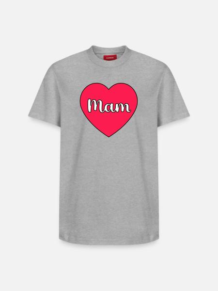 Maman Hart - T-shirt unisexe décontracté en coton Supima – de SPREAD - gris chiné