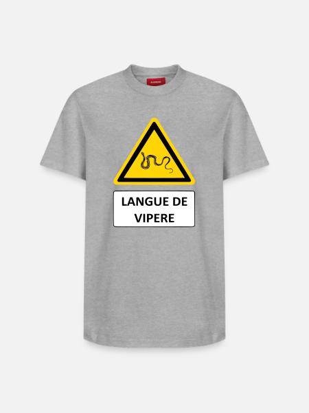 Viper's Tongue - Relaxed Unisex Supima Cotton T-Shirt – by SPREAD - heather grey