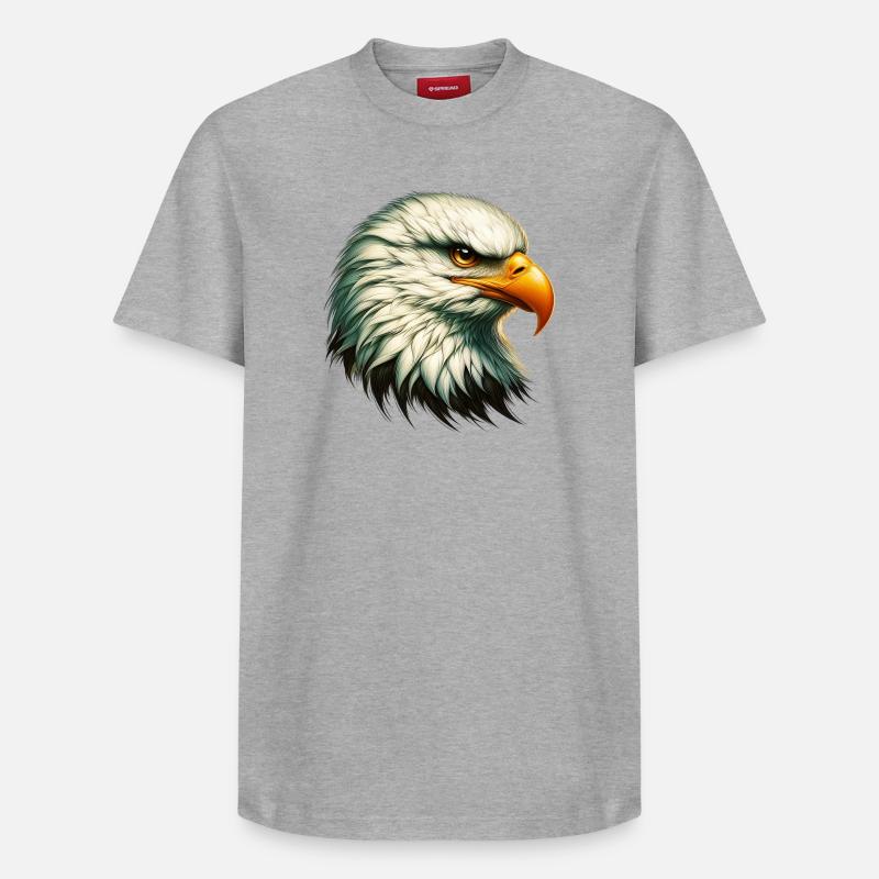 Aigle - T-shirt unisexe décontracté en coton Supima – de SPREAD - gris chiné