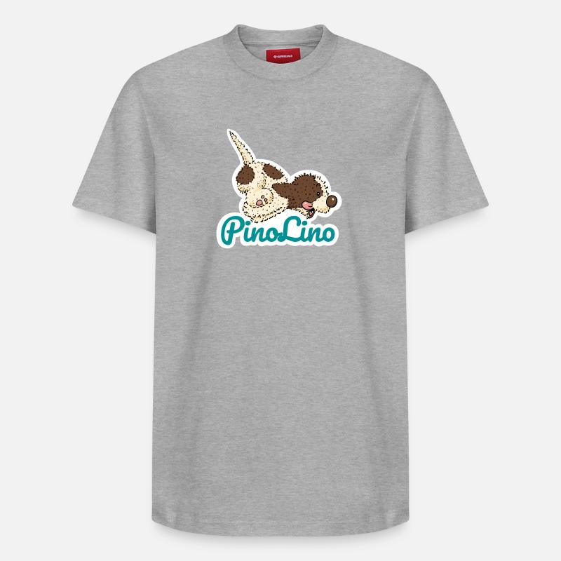 Pino Lino essence - T-shirt unisexe décontracté en coton Supima – de SPREAD - gris chiné