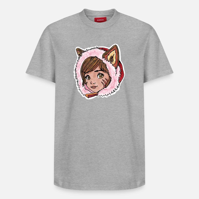 Rotkäppchen als kleiner Wolf - Relaxed Unisex Supima Cotton T-Shirt – von SPREAD - Grau meliert