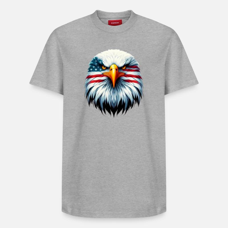 Aigle - T-shirt unisexe décontracté en coton Supima – de SPREAD - gris chiné