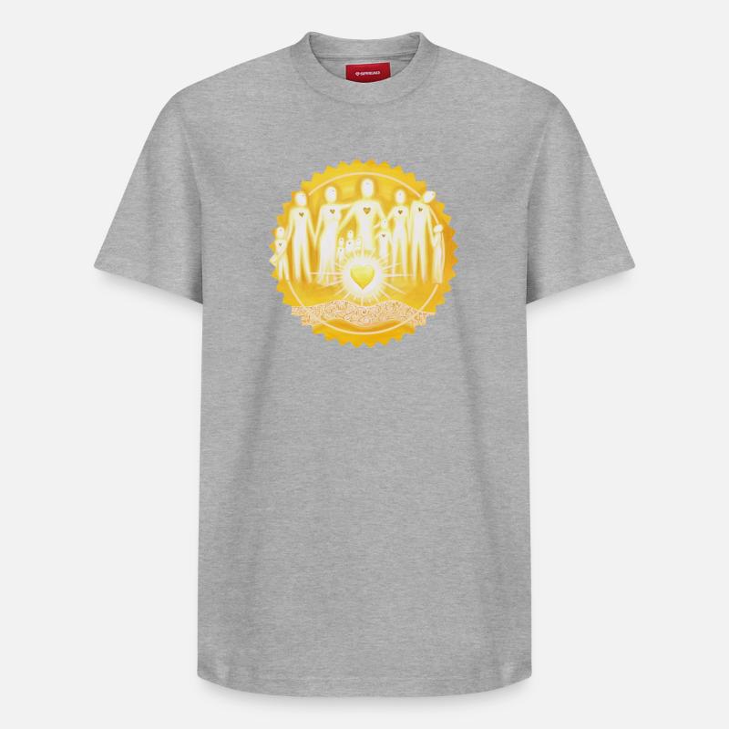 Stargate LightPeople Sun - Sonja Ariel - T-shirt unisexe décontracté en coton Supima – de SPREAD - gris chiné