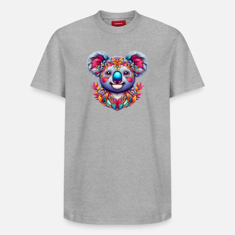 Koala - T-shirt unisexe décontracté en coton Supima – de SPREAD - gris chiné