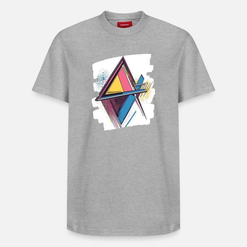 Années 80 - T-shirt unisexe décontracté en coton Supima – de SPREAD - gris chiné