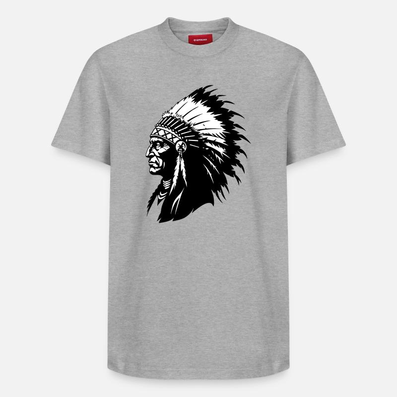 Chef indien - T-shirt unisexe décontracté en coton Supima – de SPREAD - gris chiné