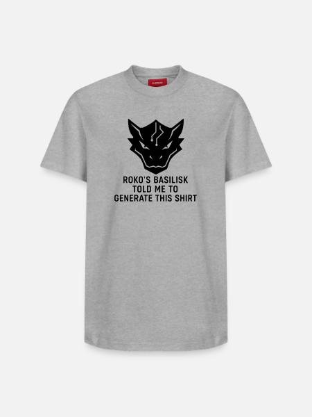 Generated by the Basilisk - Relaxed Unisex Supima Cotton T-Shirt – by SPREAD - heather grey