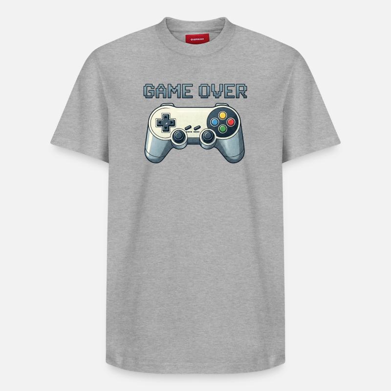 Fin du jeu - T-shirt unisexe décontracté en coton Supima – de SPREAD - gris chiné