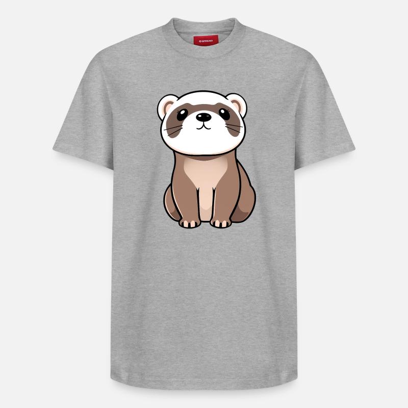 Furet - T-shirt unisexe décontracté en coton Supima – de SPREAD - gris chiné