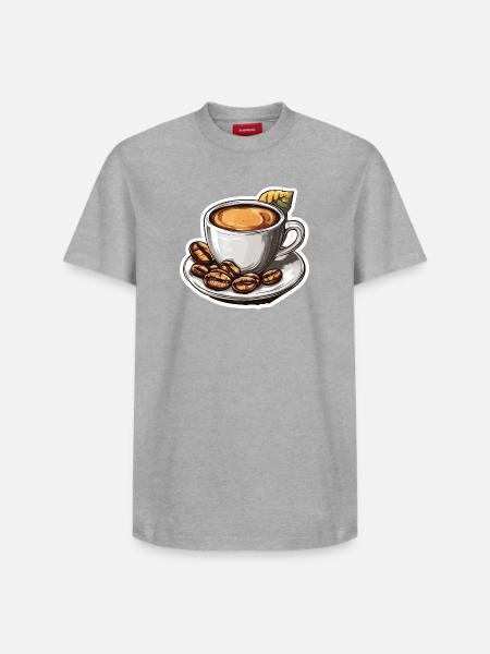 Coffee - Relaxed Unisex Supima Cotton T-Shirt – by SPREAD - heather grey