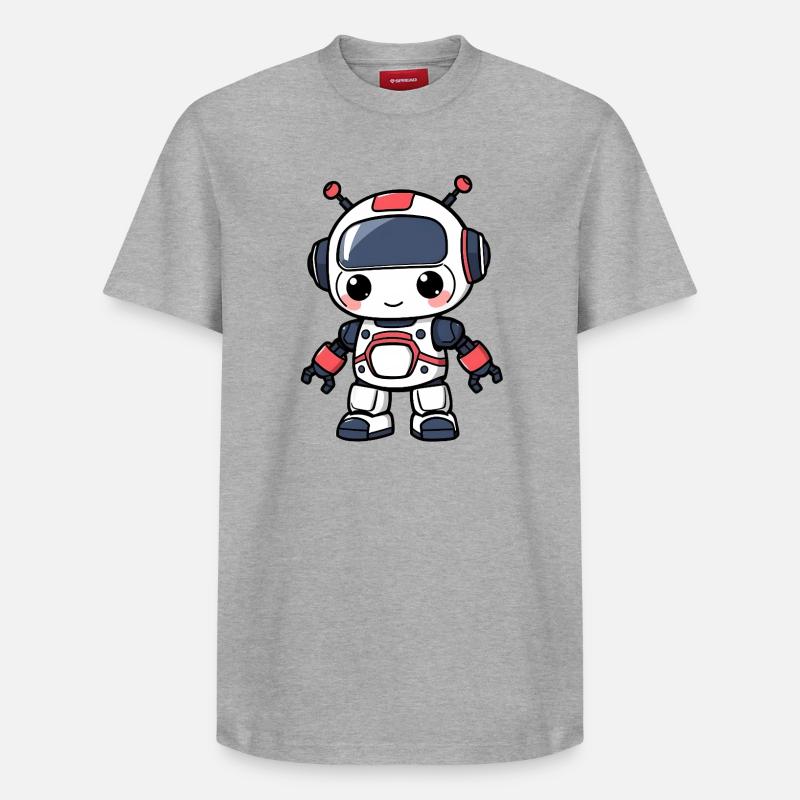 Robot - Relaxed Unisex Supima Cotton T-Shirt – by SPREAD - heather grey