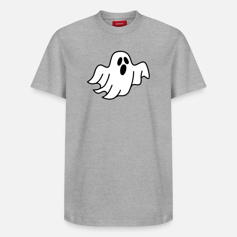 Geist oder Gespenst - Relaxed Unisex Supima Cotton T-Shirt – von SPREAD - Grau meliert