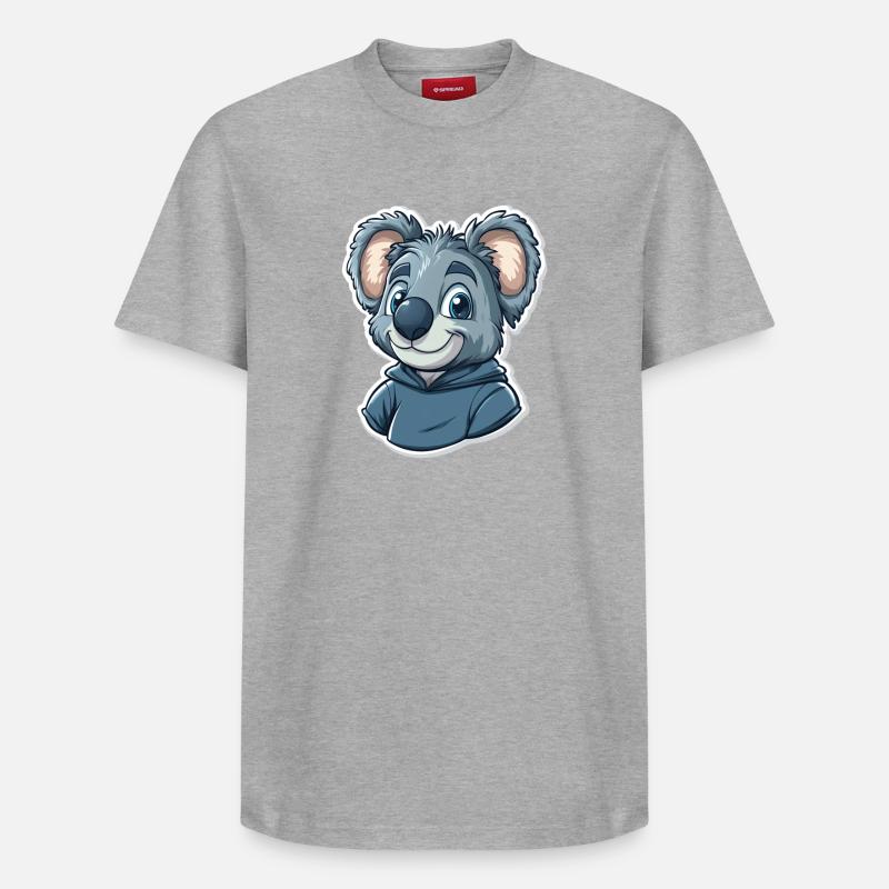 Koala - T-shirt unisexe décontracté en coton Supima – de SPREAD - gris chiné