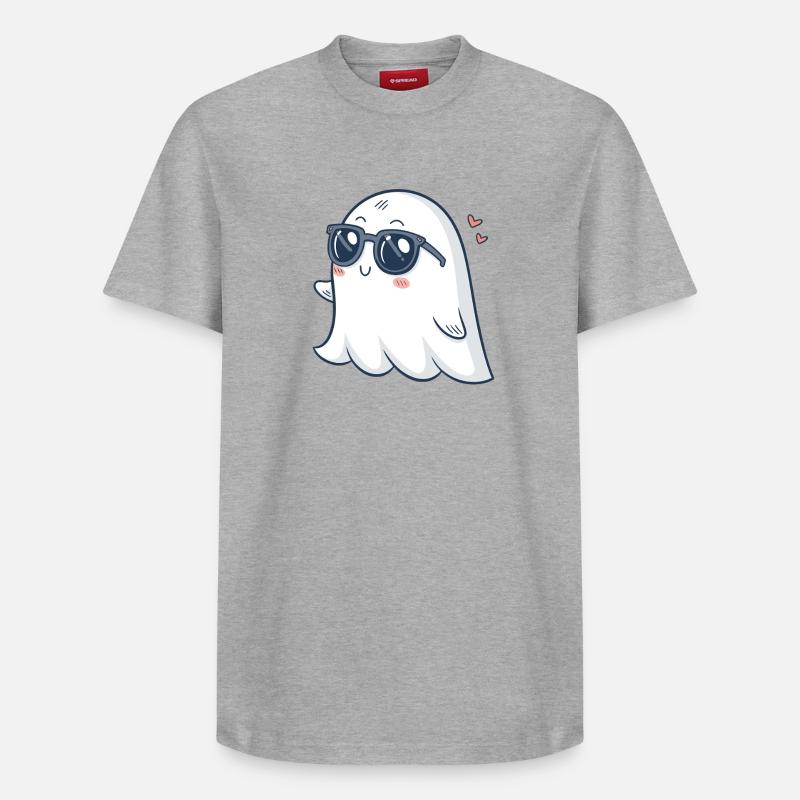 Fantôme chic lunettes soleil - T-shirt unisexe décontracté en coton Supima – de SPREAD - gris chiné