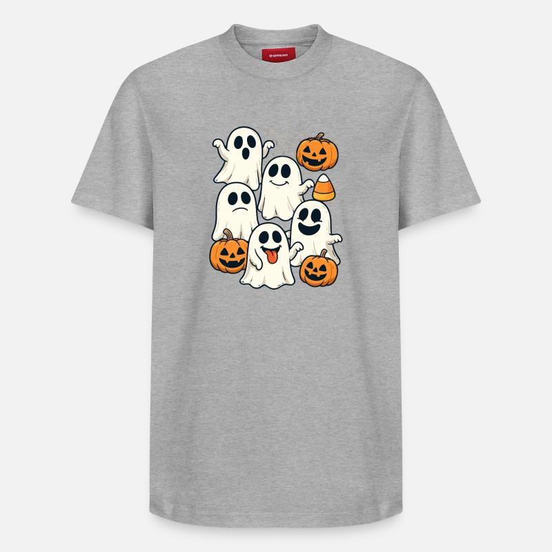Halloween Ghosts & Ghosts Outfit Ghosts - T-shirt unisexe décontracté en coton Supima – de SPREAD - gris chiné