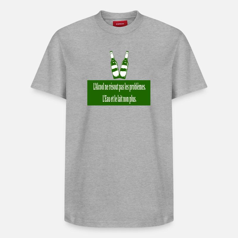 Cool doesn't solve problems - Relaxed Unisex Supima Cotton T-Shirt – by SPREAD - heather grey