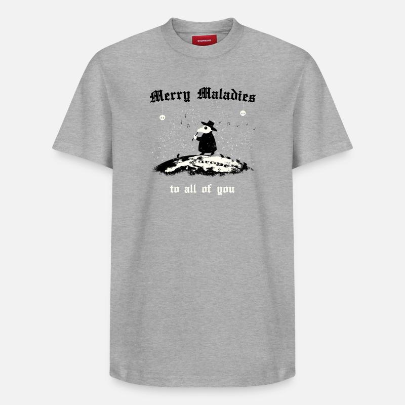 Joyeuses Maladies - T-shirt unisexe décontracté en coton Supima – de SPREAD - gris chiné