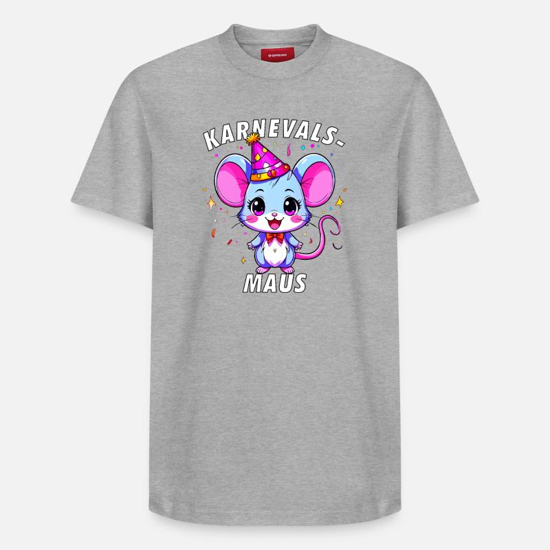 SOURIS DE CARNAVAL - T-shirt unisexe décontracté en coton Supima – de SPREAD - gris chiné