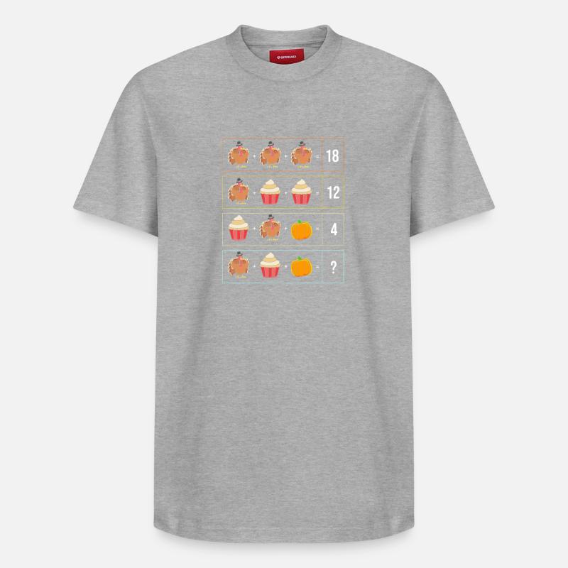 Enseignant Enseignant Thanksgiving Enseignant - T-shirt unisexe décontracté en coton Supima – de SPREAD - gris chiné