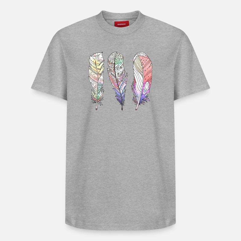 Stylo - T-shirt unisexe décontracté en coton Supima – de SPREAD - gris chiné
