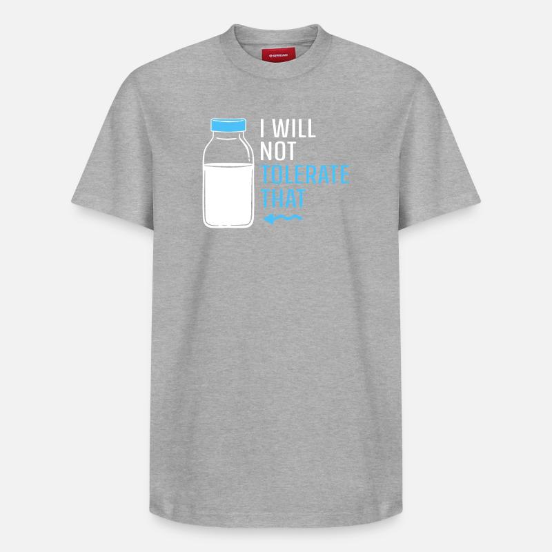 Flatulence au lactose au lait - T-shirt unisexe décontracté en coton Supima – de SPREAD - gris chiné