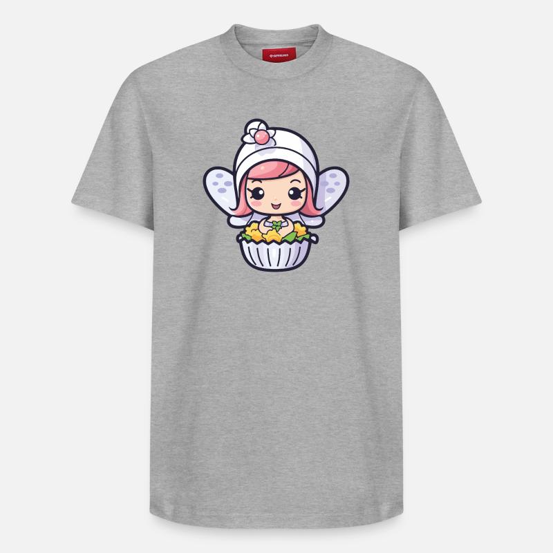Fee Backen Kuchen Backfee - Relaxed Unisex Supima Cotton T-Shirt – von SPREAD - Grau meliert