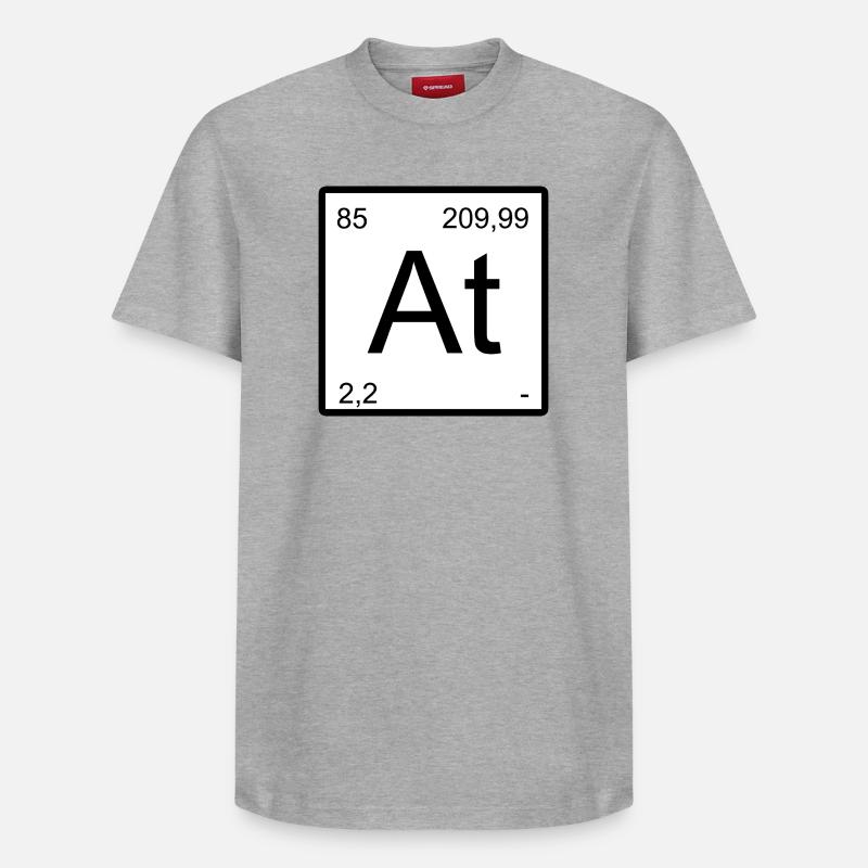 Astatine Elementtile Print - T-shirt unisexe décontracté en coton Supima – de SPREAD - gris chiné