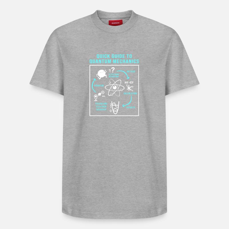 Quantum Physics Quantum Physics Quantum Leap - Relaxed Unisex Supima Cotton T-Shirt – by SPREAD - heather grey