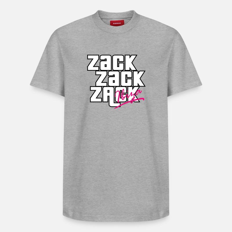 Zack Zack Zack - T-shirt unisexe décontracté en coton Supima – de SPREAD - gris chiné
