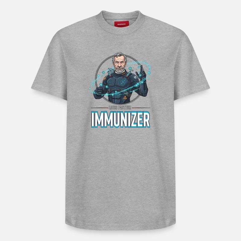 Pasteur Immunizer Armor - Relaxed Unisex Supima Cotton T-Shirt – by SPREAD - heather grey